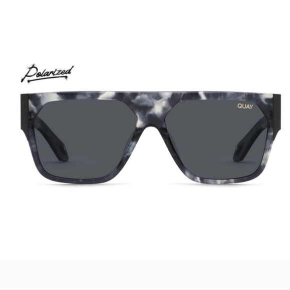 New Quay Australia x Saweetie Go Off Flat Top Polarized Shield Unisex Sunglasses - Picture 3 of 6
